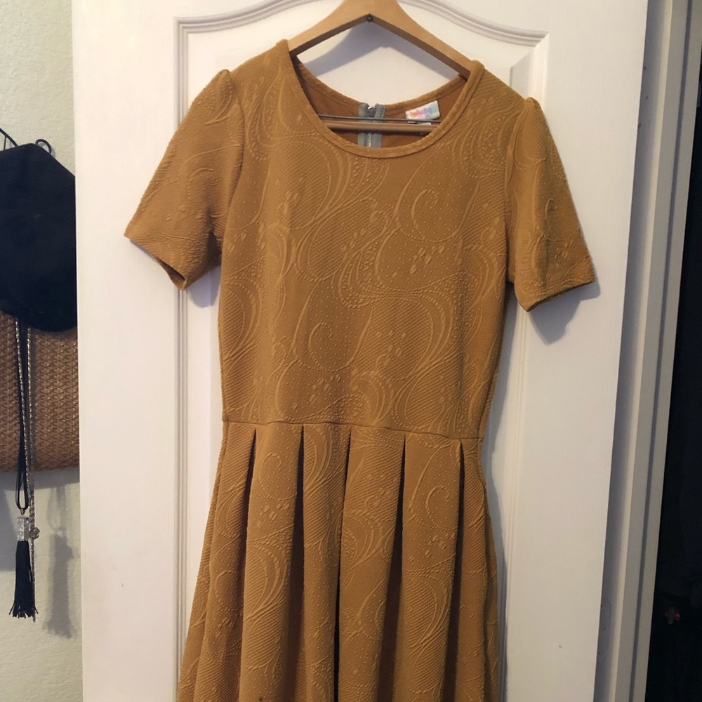LuLaRoe Mustard Dress size Large